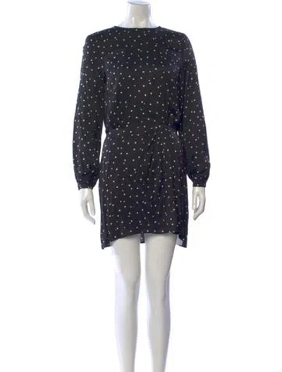 Pre-owned The Kooples Printed Mini Dress In Blue