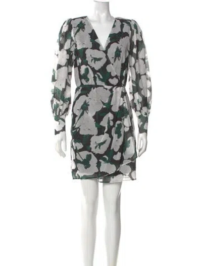 Pre-owned The Kooples Printed Mini Dress W/ Tags In Black