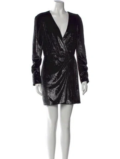 Pre-owned The Kooples Printed Mini Dress W/ Tags In Black