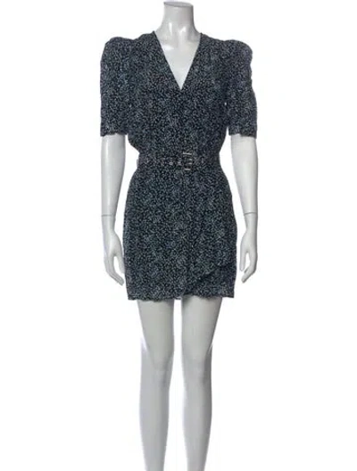 Pre-owned The Kooples Printed Mini Dress W/ Tags In Black