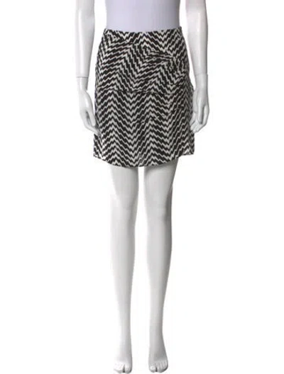 Pre-owned The Kooples Printed Mini Skirt In Multi