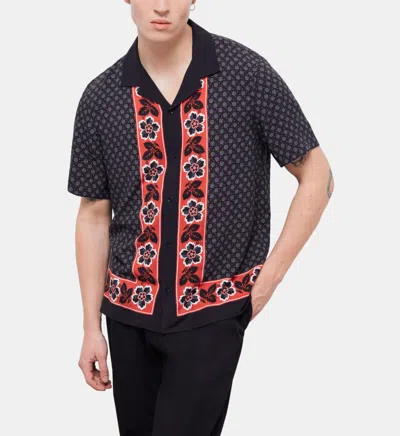The Kooples Printed Shirt In Black
