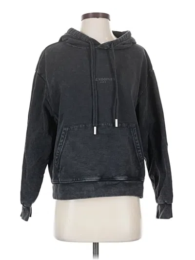 Pre-owned The Kooples Pullover Hoodie In Black