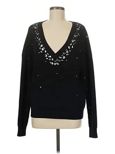 Pre-owned The Kooples Pullover Sweater In Black