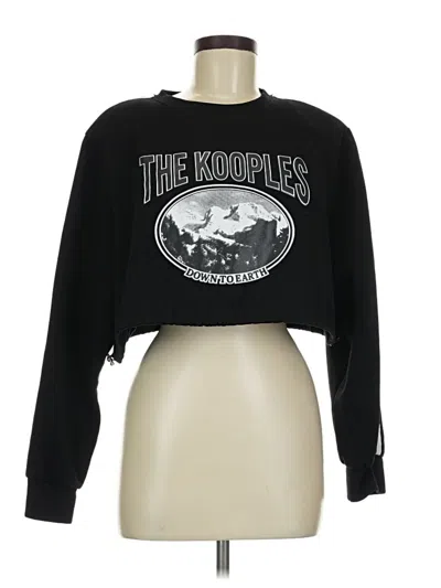 Pre-owned The Kooples Pullover Sweater In Black