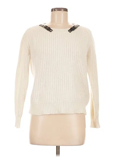 Pre-owned The Kooples Pullover Sweater In Ivory