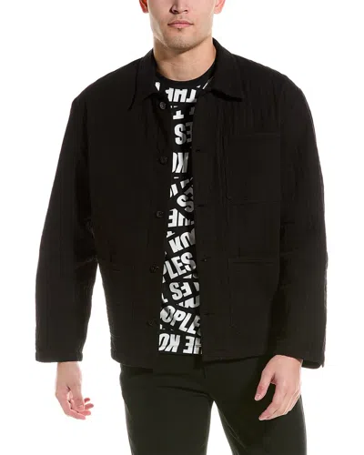 The Kooples Quilted Jacket In Black