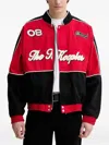 The Kooples Racing-number Panelled Jacket In Red