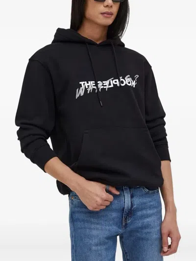 The Kooples Rhinestone-embellished Hoodie In Black