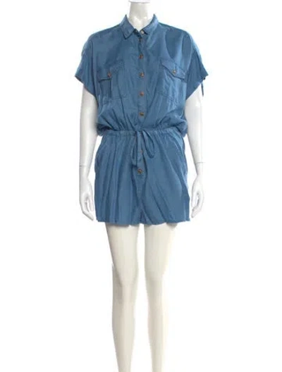 Pre-owned The Kooples Romper In Blue