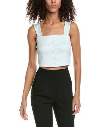 The Kooples Satin Top In Blue
