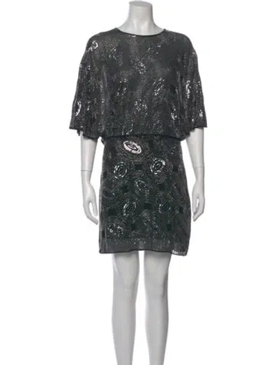 Pre-owned The Kooples Scoop Neck Mini Dress W/ Tags In Multi
