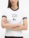 The Kooples Serigraphy Crew-neck T-shirt In White