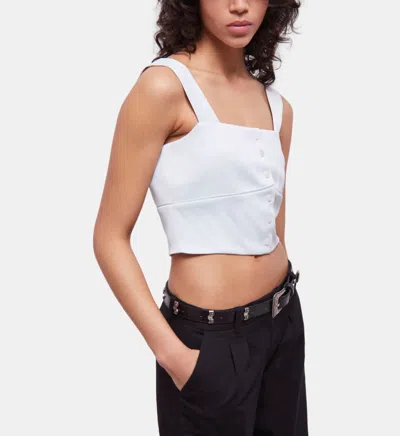 The Kooples Satin Top In Blue