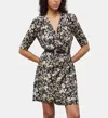 The Kooples Twill Flowers Dress In Multi