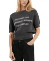 The Kooples Short Sleeve Authority Sweater In Black