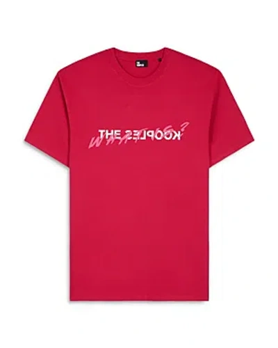 The Kooples Short Sleeve Graphic Crewneck Tee In Red