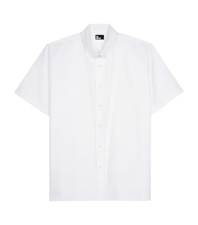 The Kooples Short-sleeve Oxford Shirt In White