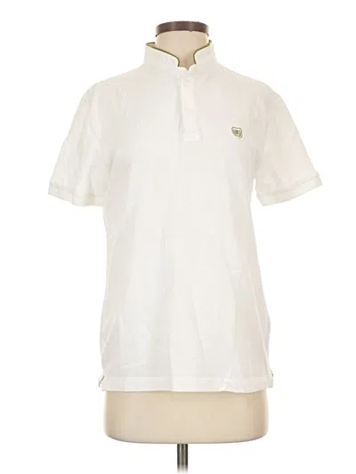 Pre-owned The Kooples Short Sleeve Polo Shirt In Ivory