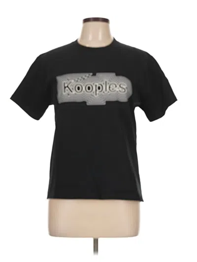 Pre-owned The Kooples Short Sleeve T-shirt In Black
