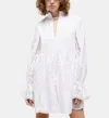 The Kooples Short White Dress With Broderie Anglaise In White
