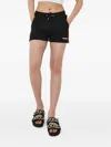 The Kooples Side-stripe Logo-detail Shorts In Black