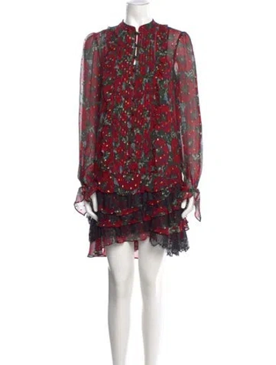 Pre-owned The Kooples Silk Knee-length Dress