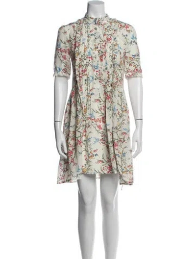 Pre-owned The Kooples Silk Knee-length Dress In Multicolor