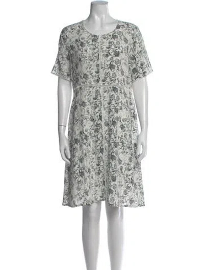 Pre-owned The Kooples Silk Knee-length Dress In White