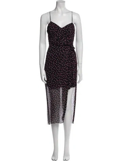 Pre-owned The Kooples Silk Long Dress In Blue