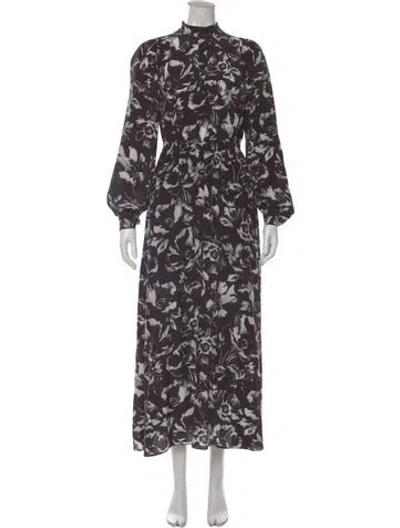 Pre-owned The Kooples Silk Long Dress In Multi