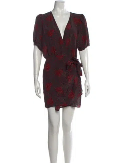 Pre-owned The Kooples Silk Mini Dress In Black