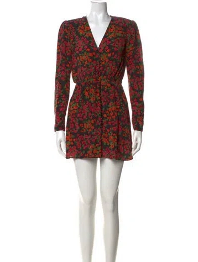 Pre-owned The Kooples Silk Mini Dress In Black