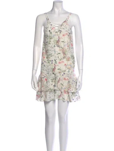 Pre-owned The Kooples Silk Mini Dress In Multi