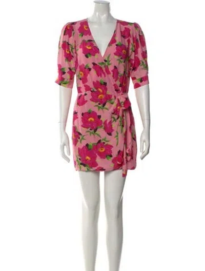 Pre-owned The Kooples Silk Mini Dress In Pink