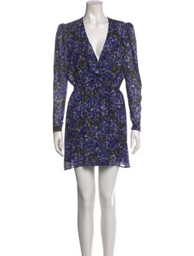 Pre-owned The Kooples Silk Mini Dress In Purple