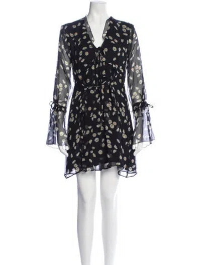 Pre-owned The Kooples Silk Mini Dress W/ Tags In Blue