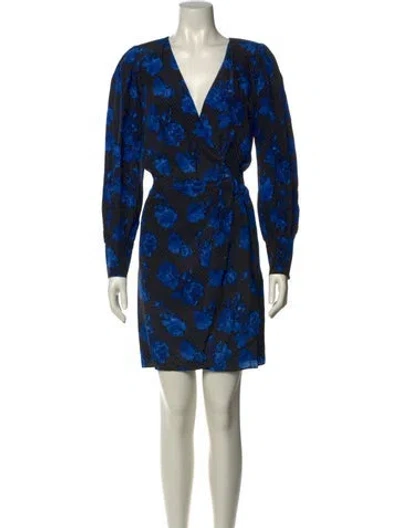 Pre-owned The Kooples Silk Mini Dress W/ Tags In Blue