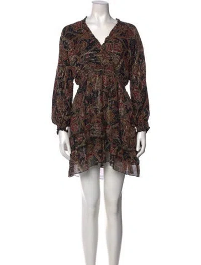 Pre-owned The Kooples Silk Mini Dress W/ Tags In Multi
