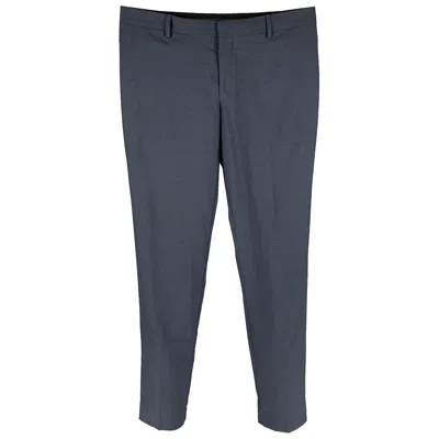 Pre-owned The Kooples Size 32 Blue Wool Zip Fly Dress Pants