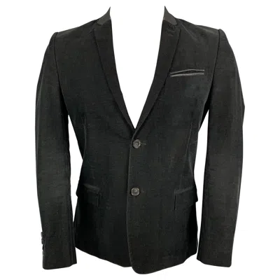 Pre-owned The Kooples Size 36 Black Corduroy Cotton Sport Coat