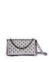 The Kooples Skull Stud Leather Shoulder Bag In Brown