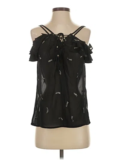 Pre-owned The Kooples Sleeveless Blouse In Black