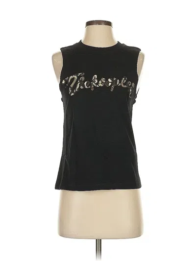 Pre-owned The Kooples Sleeveless Top Black Halter Neckline Tops