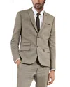 The Kooples Mens Beige Melange Prince Of Wales-check Wool Suit Jacket