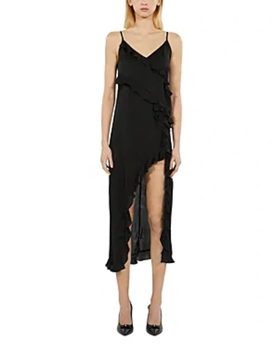 The Kooples Slip Dress In Black