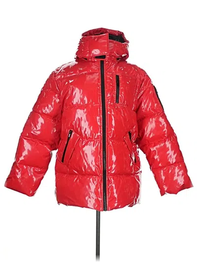 The Kooples Snow Jacket In Red
