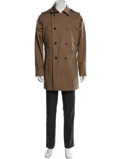 Pre-owned The Kooples Sport Trench Coat In Brown
