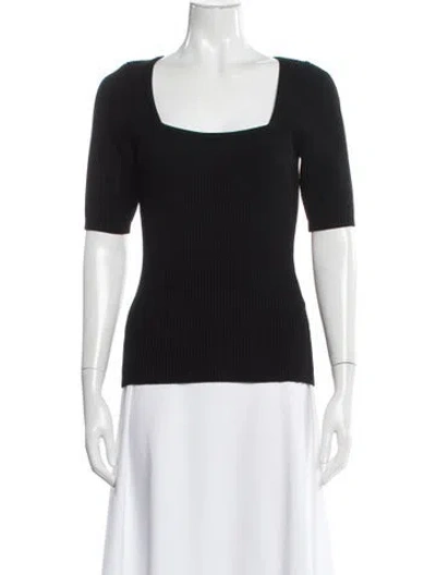 Pre-owned The Kooples Square Neckline Sweater In Gray