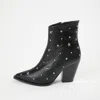 THE KOOPLES STAR STUDDED LEATHER BOOTS